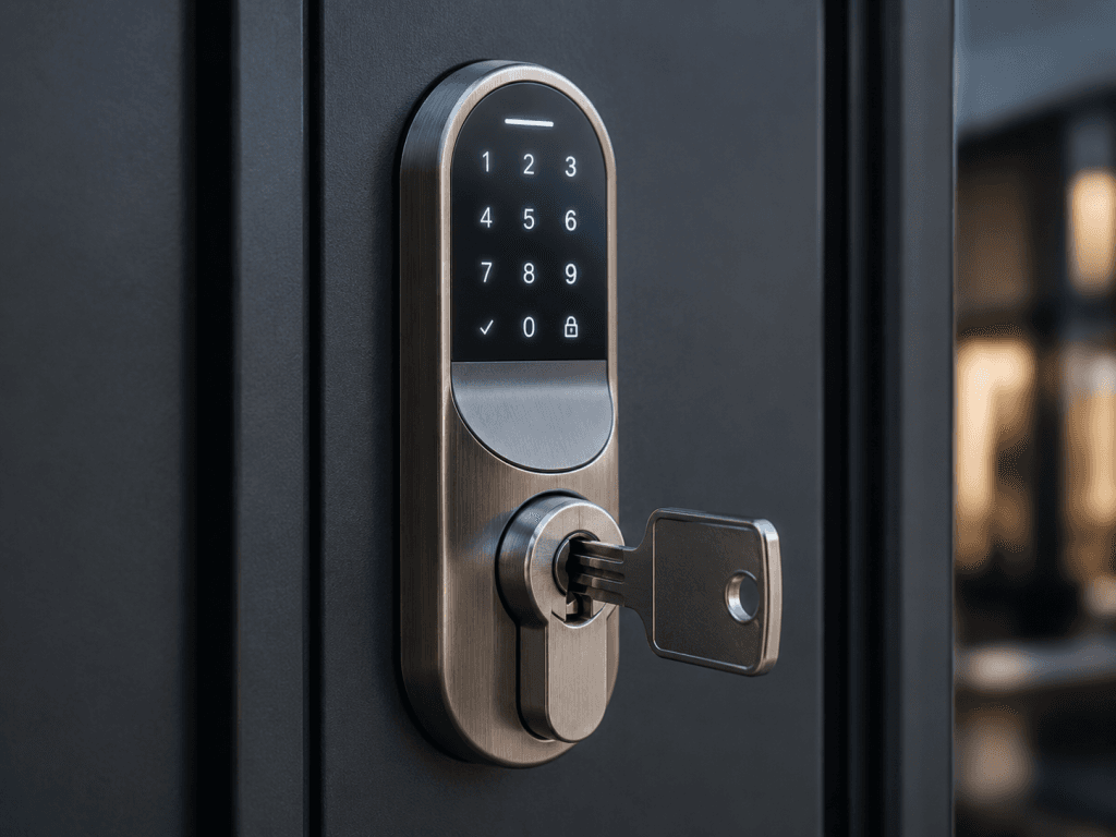 Smart Lock als Beispiel für elektronische und biometrische Türschlösser